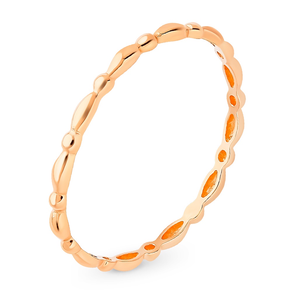 

Кольцо женское из красного золота без вставки 585Gold 401005061, р, 401005061