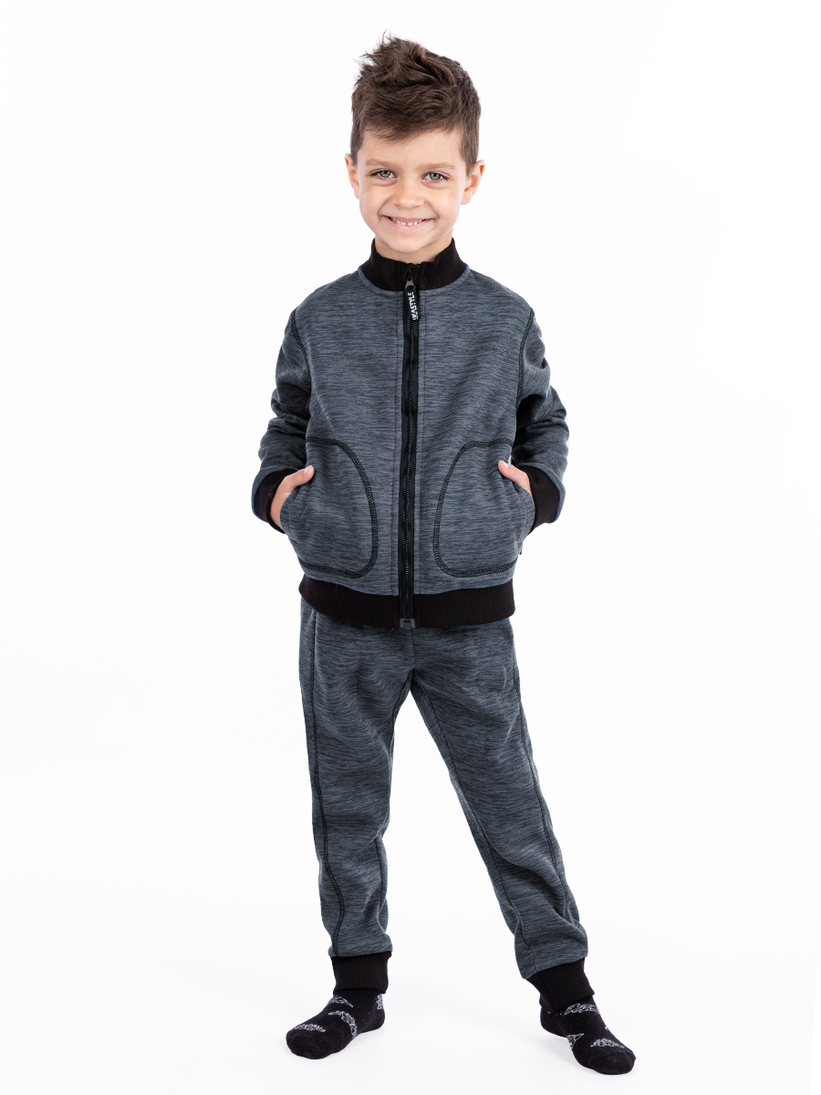 

Костюм повседневный детский NIKASTYLE 7т7723, серый, 128, 7т7723