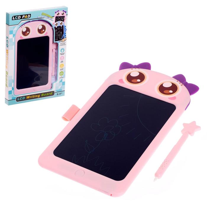 

Планшет для рисования LCD «Дракоша», с ручкой, 8,5 МИКС