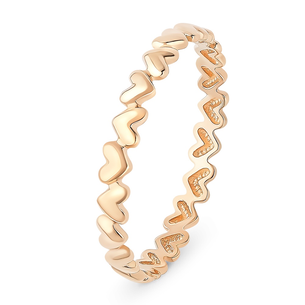 

Кольцо женское из красного золота 585Gold 401005060, р, 401005060