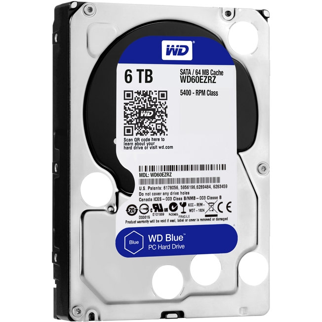 

Жесткий диск WD SATA-III 6Tb Blue 6 ТБ (WD60EZRZ), SATA-III 6Tb Blue