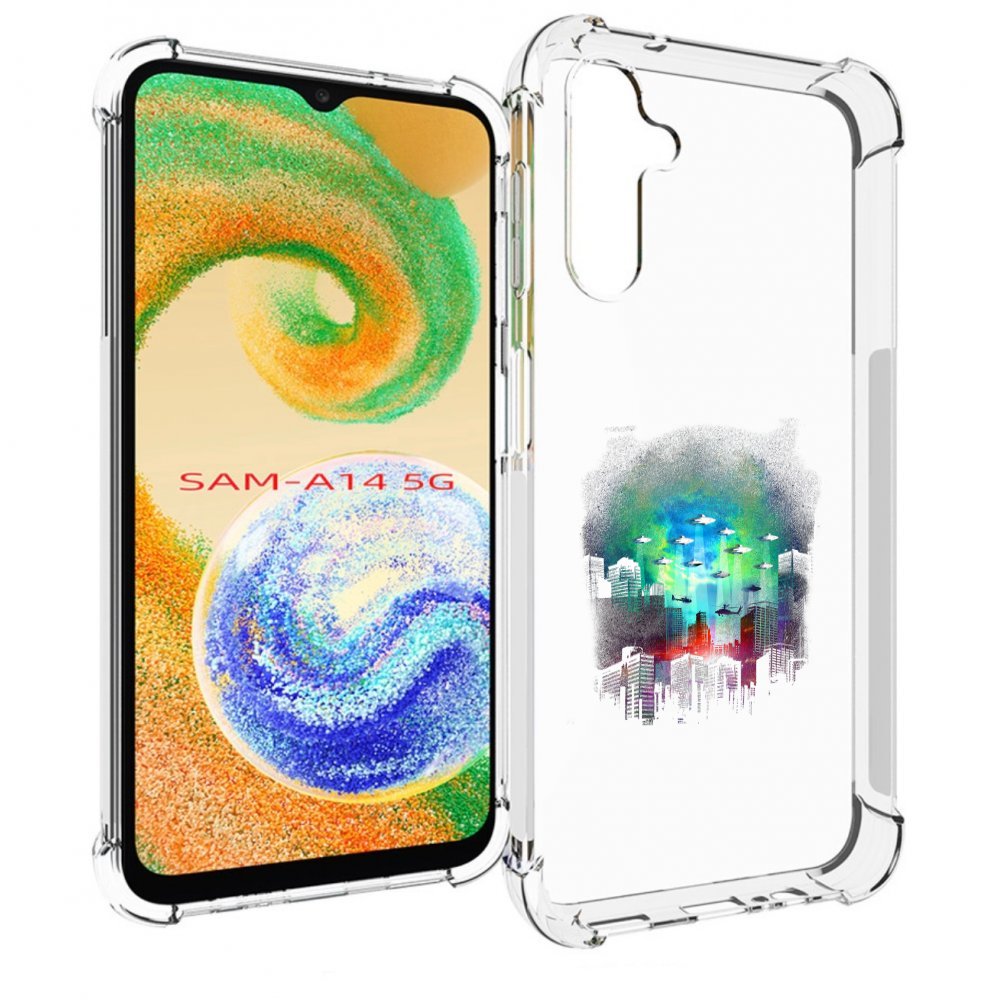 

Чехол MyPads город в свечении для Samsung Galaxy A14 5G, Прозрачный, Tocco