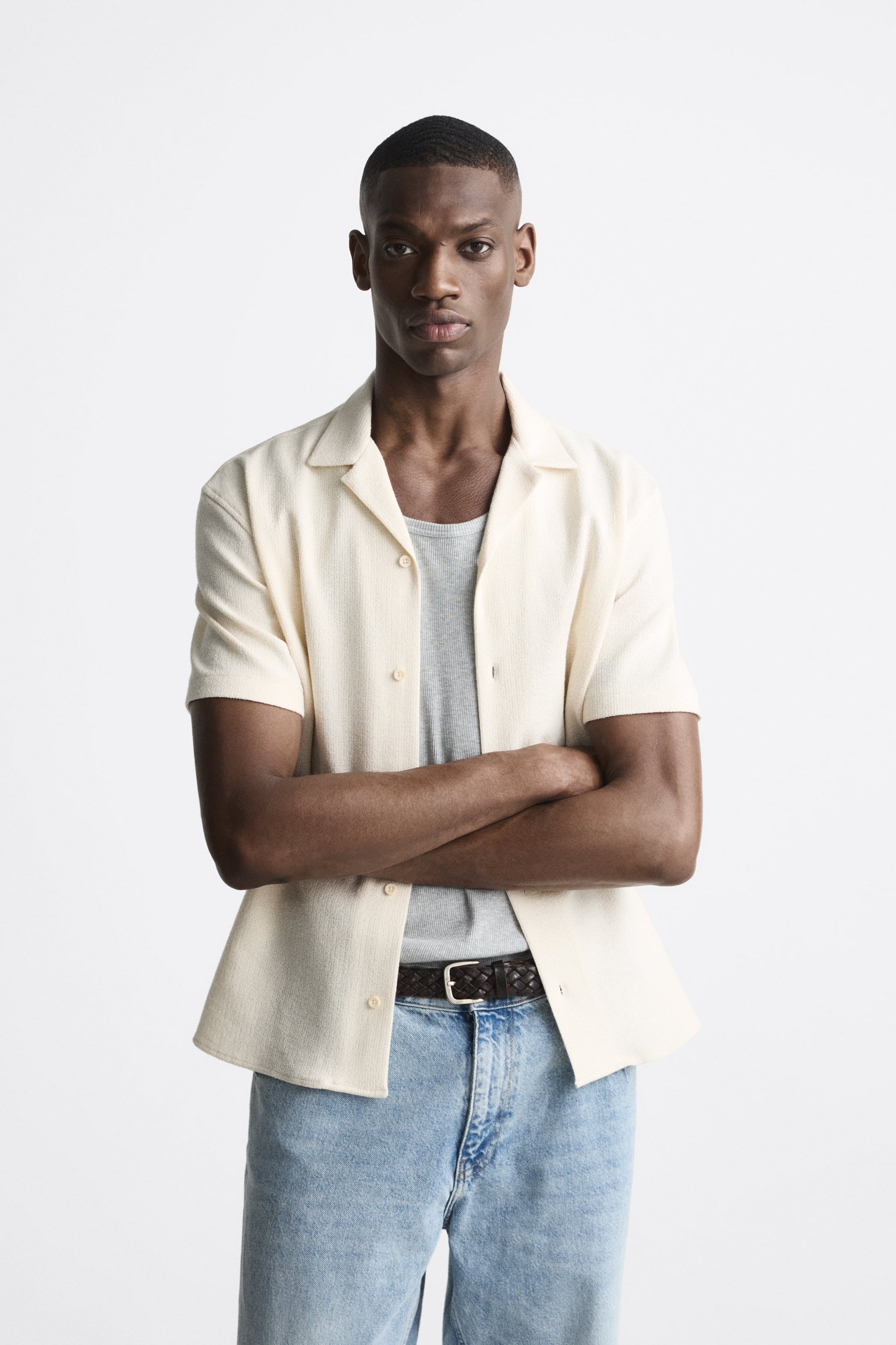 

Кардиган мужской ZARA 07545335 бежевый L (доставка из-за рубежа), 07545335