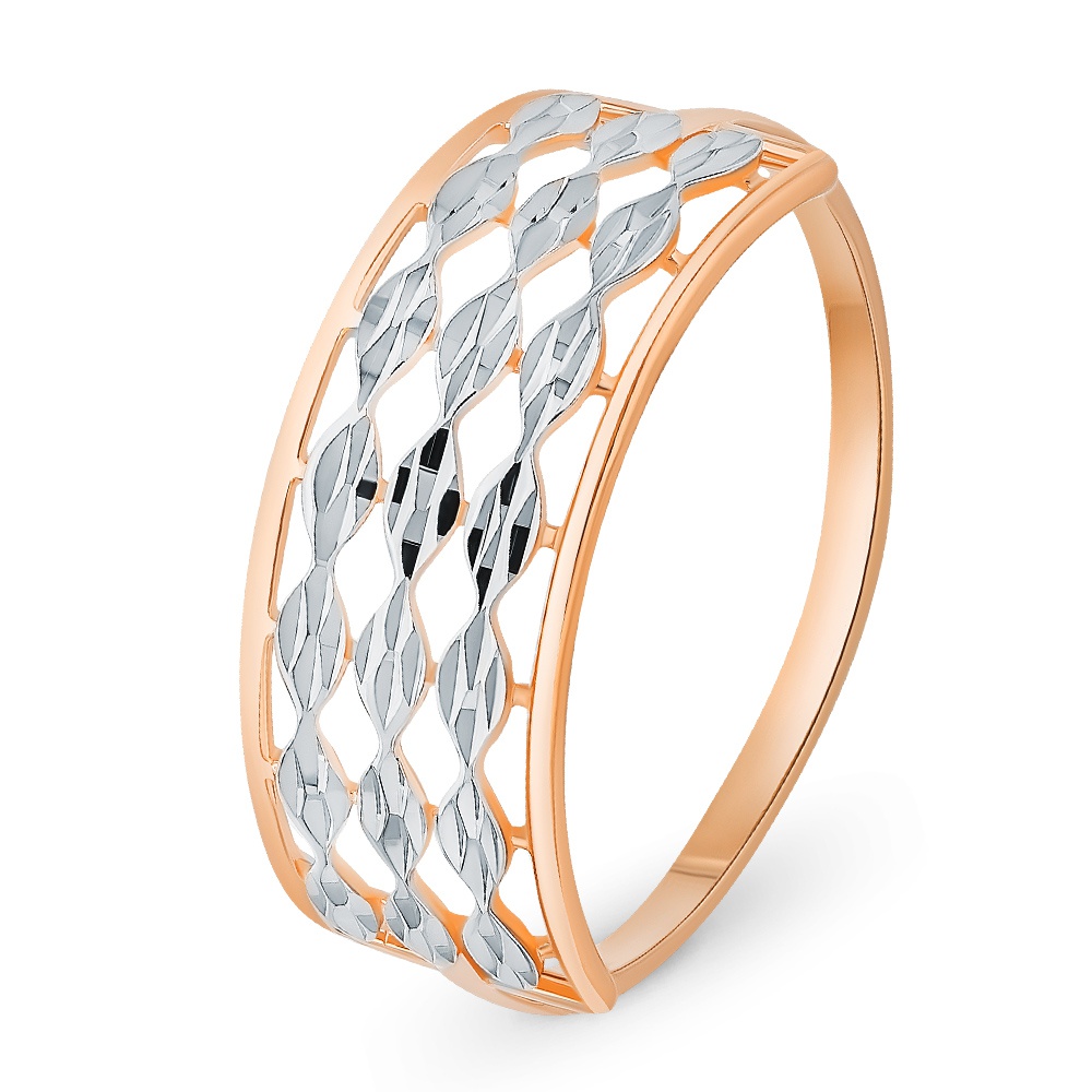 

Кольцо женское из красного золота без вставки 585Gold 499000082, р, 499000082