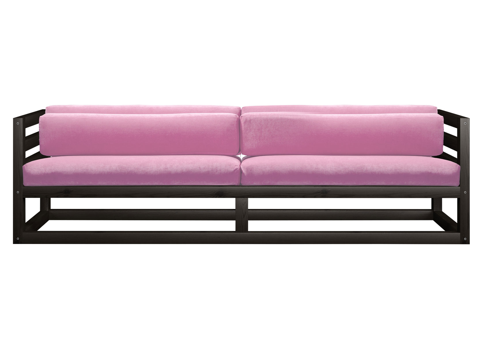 фото Прямой диван диван магнус сосна венге, розовый, вельвет андерсон