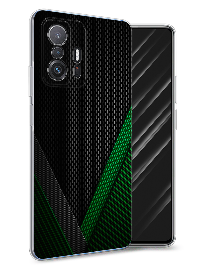 

Чехол Awog на Xiaomi Mi 11T/11T Pro "Зеленый карбон", Разноцветный, 311250-3