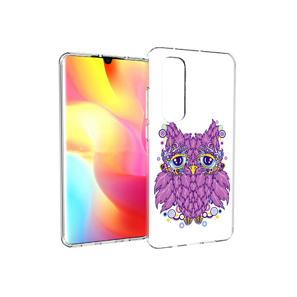 

Чехол MyPads Tocco для Xiaomi Mi Note 10 Lite Розовая сова (PT149714.254.147), Прозрачный, Tocco