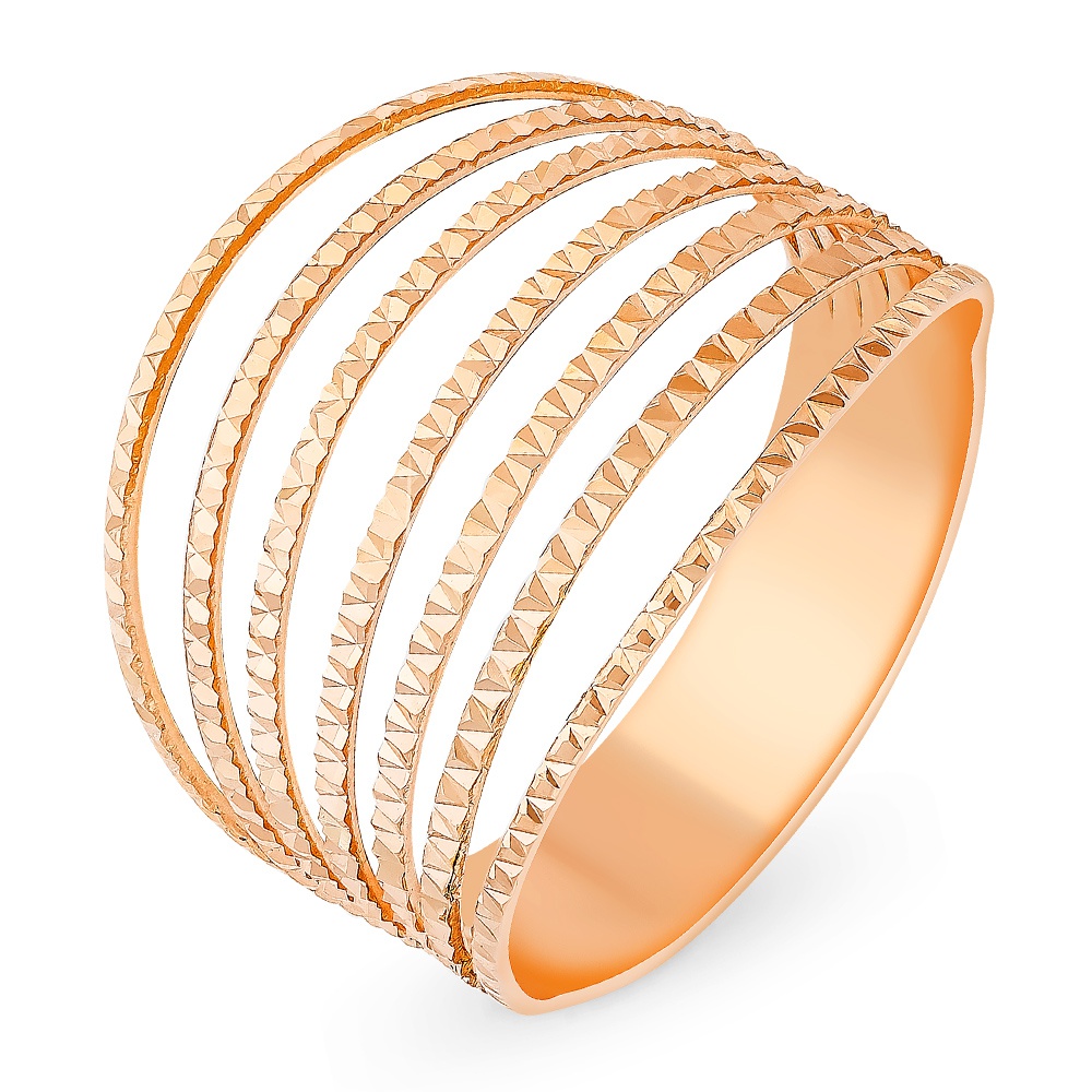 

Кольцо женское из красного золота 585Gold 499000032, р, 499000032
