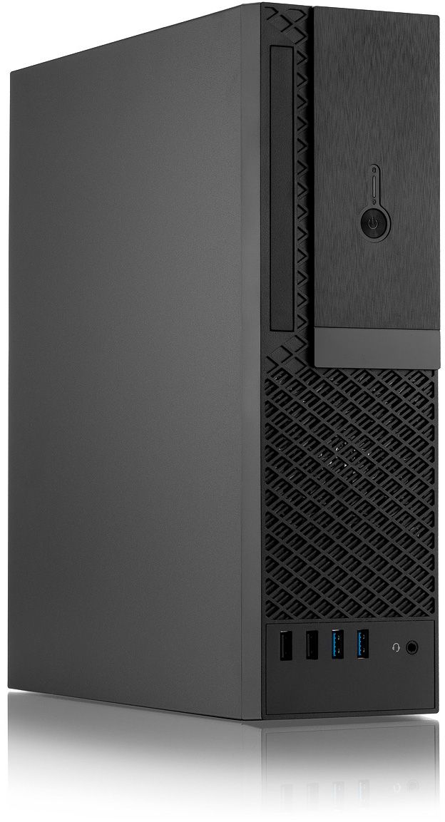 

Корпус компьютерный Foxline FL-1001 (FL-1001-TFX300S) Black, FL-1001