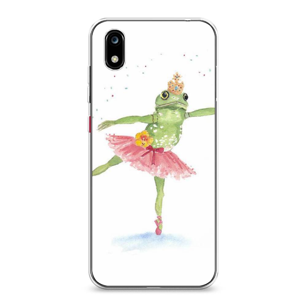 

Чехол на ZTE Blade A7 2019 "Лягушка-балерина", Зеленый, 133150-4