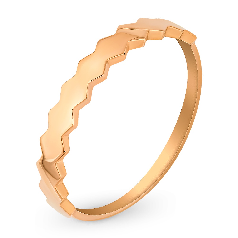 

Кольцо женское из красного золота без вставки 585Gold 401005054, р, 401005054
