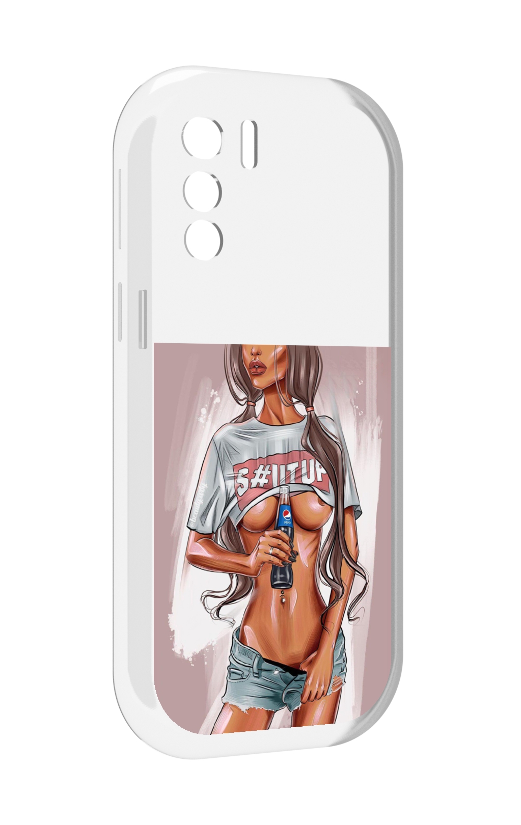 

Чехол MyPads стройная-девушка-с-пепси женский для UleFone Note 13P, Прозрачный, Tocco