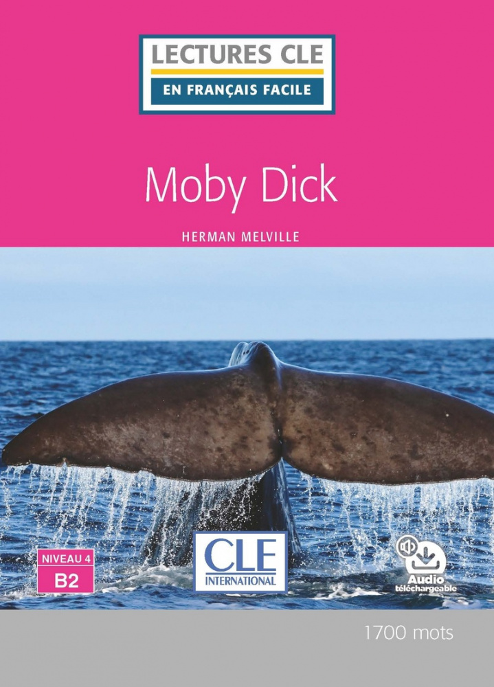 фото Книга lecture cle en français facile niveau 4 (1700 mots): moby dick - livre + audio té... cle international