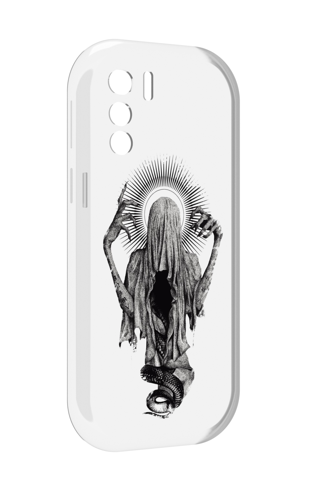 

Чехол MyPads страшная змея в мантии для UleFone Note 13P, Прозрачный, Tocco