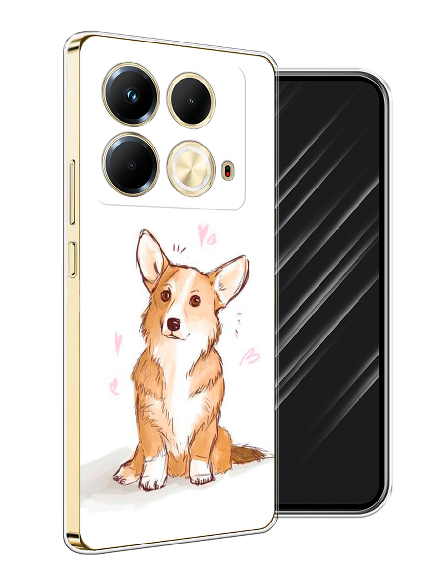 

Чехол Awog на Infinix Note 40 "Корги любовь", Бежевый;белый, 3105850-1