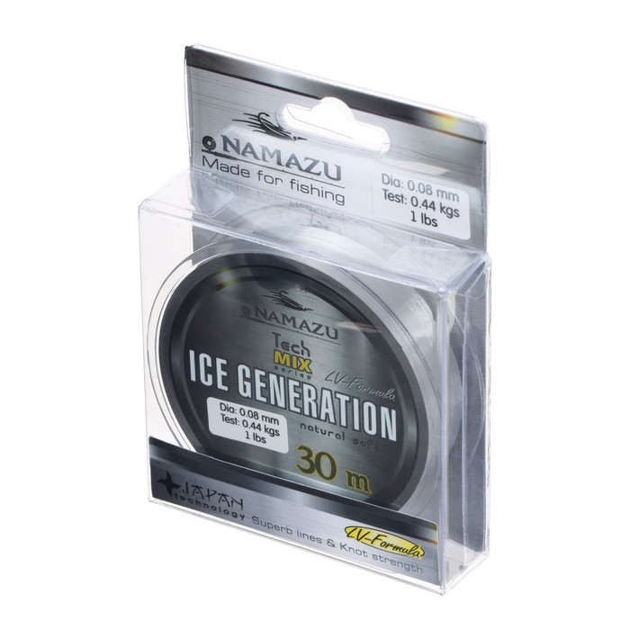 

Леска Namazu Ice Generation, L-30 м, d-0.08 мм, test-0.44 кг, прозрачная