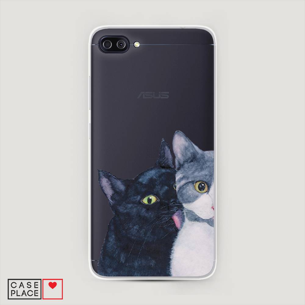 

Чехол Awog на Asus Zenfone 4 Max ZC554KL "Кошачья любовь", Синий, 42150-1