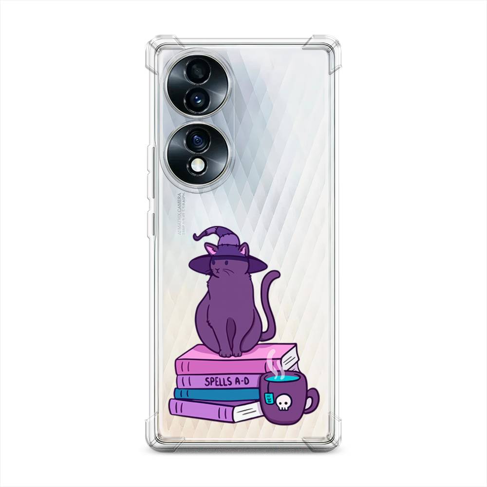 

Чехол Awog на Honor 70 "Magic Cat", Розовый, 6108251-1
