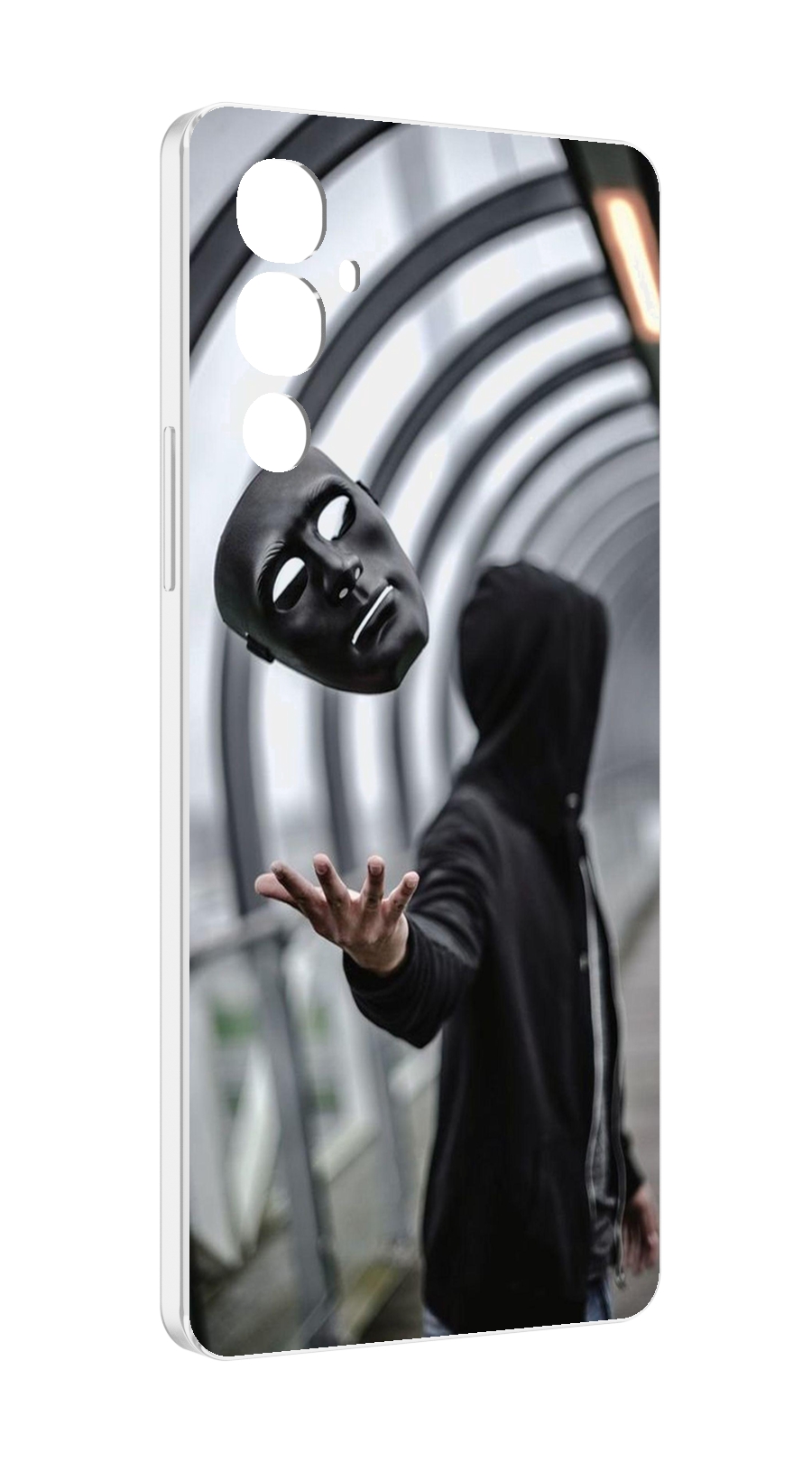 

Чехол MyPads Сними-маску для Tecno Pova 4, Прозрачный, Tocco
