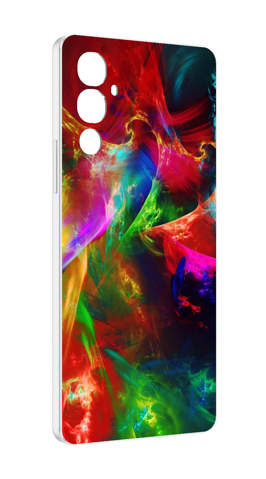 

Чехол MyPads Сияние-красок для Tecno Pova 4, Прозрачный, Tocco