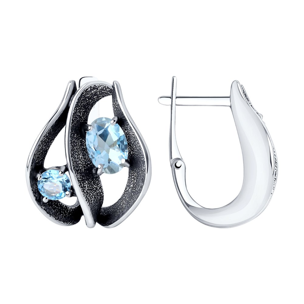 

Серьги из серебра с топазом SOKOLOV 92022366, 92022366