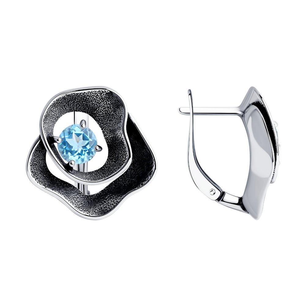 

Серьги из серебра с топазом SOKOLOV 92022351, 92022351