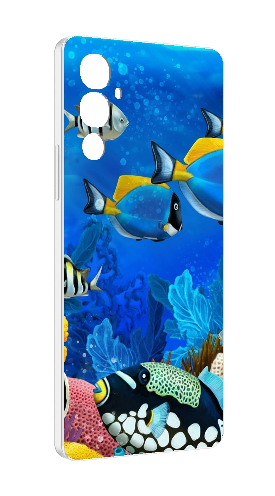 

Чехол MyPads Рыбки для Tecno Pova 4, Прозрачный, Tocco