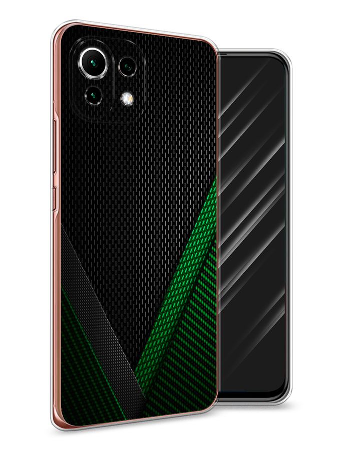 

Чехол Awog на Xiaomi Mi 11 Lite/5G NE "Зеленый карбон", Разноцветный, 311750-3