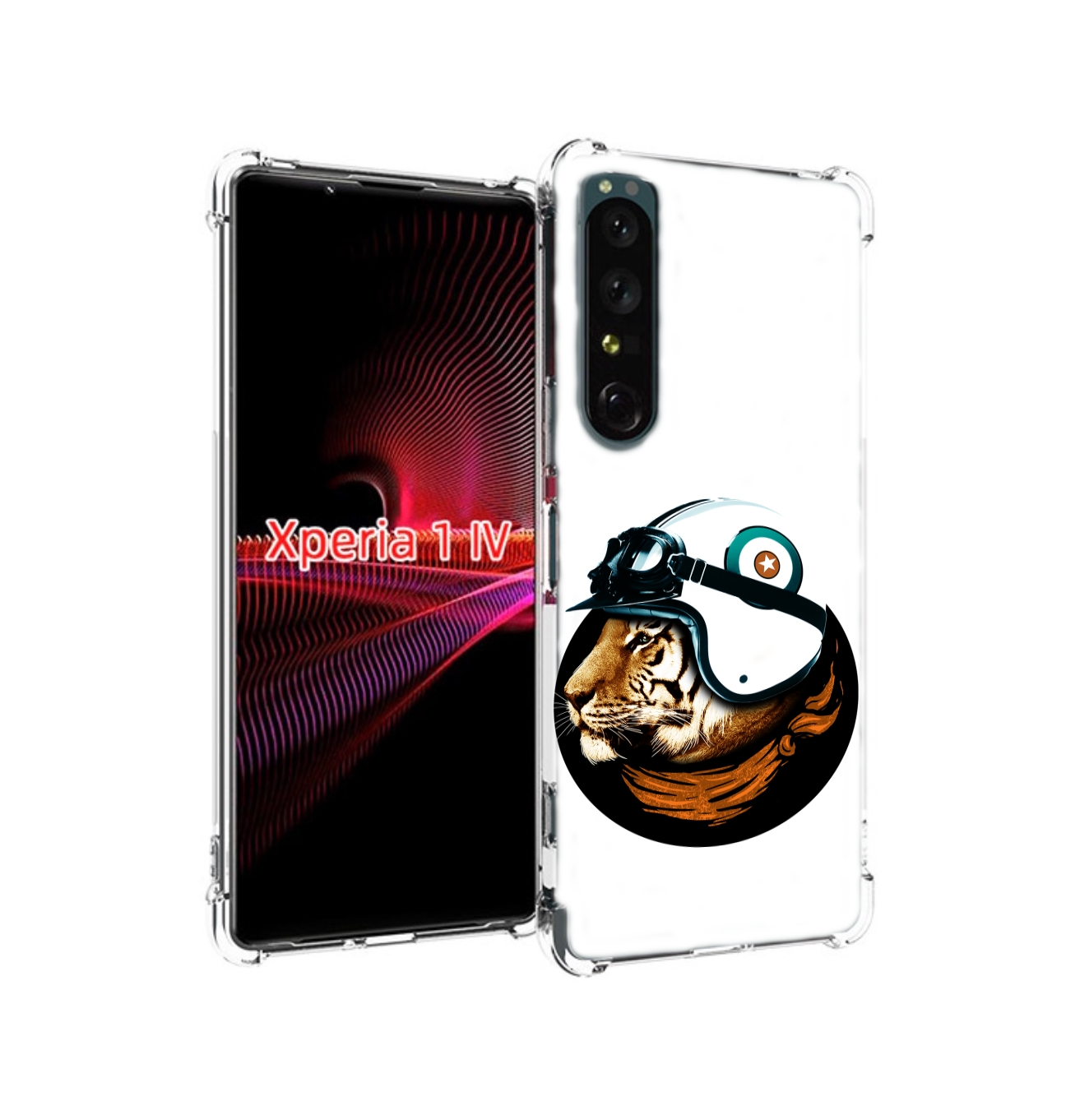 

Чехол накладка MyPads Тигр в шлеме для Sony Xperia 1 IV, Прозрачный, Tocco
