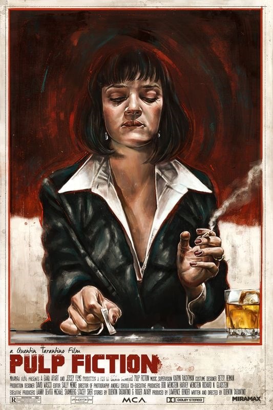 

Постер к фильму "Криминальное чтиво" (Pulp Fiction) Оригинальный 50,8x76,2 см