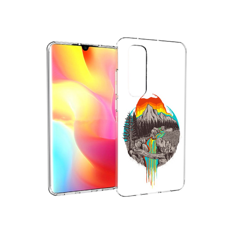 

Чехол MyPads Tocco для Xiaomi Mi Note 10 Lite Радужный водопад (PT149714.254.144), Прозрачный, Tocco