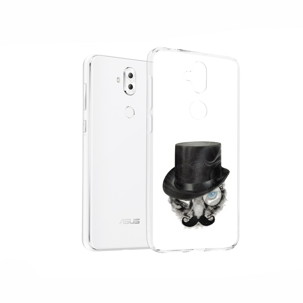 Чехол MyPads Tocco для Asus ZenFone 5 Lite (ZC600KL) интелегентный кот