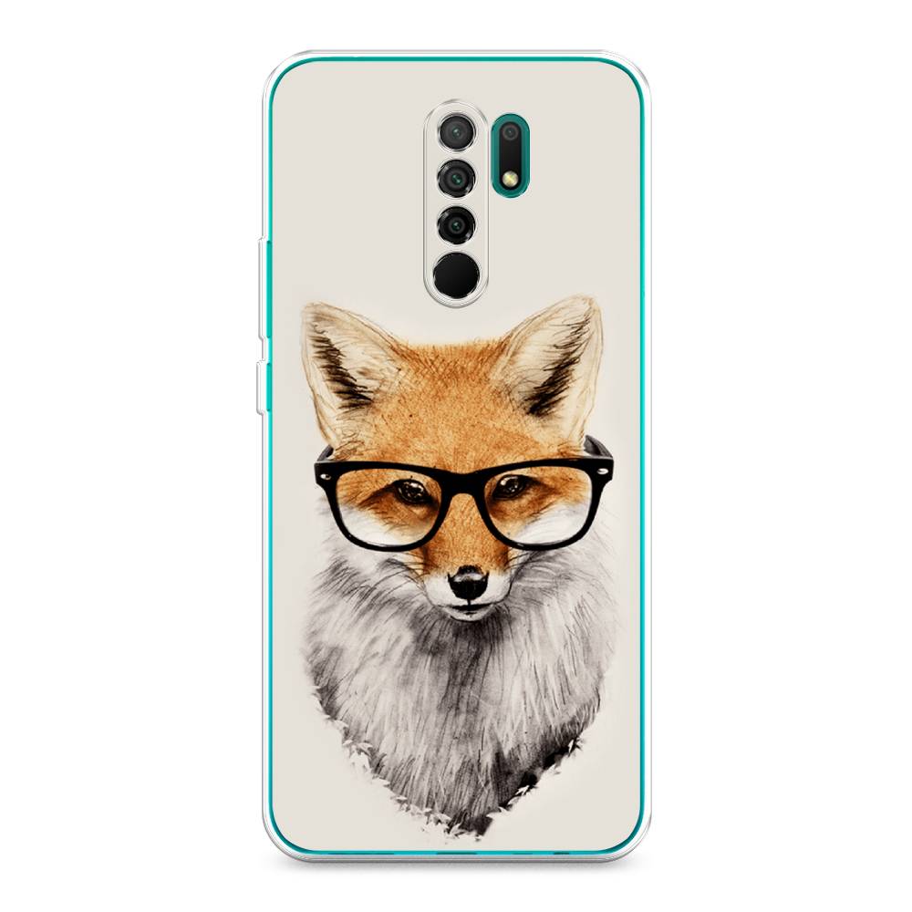 

Чехол Awog на Xiaomi Redmi 9 "Лиса в очках", Разноцветный, 38350-10
