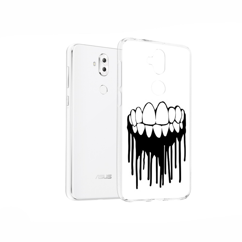 

Чехол MyPads Tocco для Asus ZenFone 5 Lite (ZC600KL) зубы, Прозрачный, Tocco