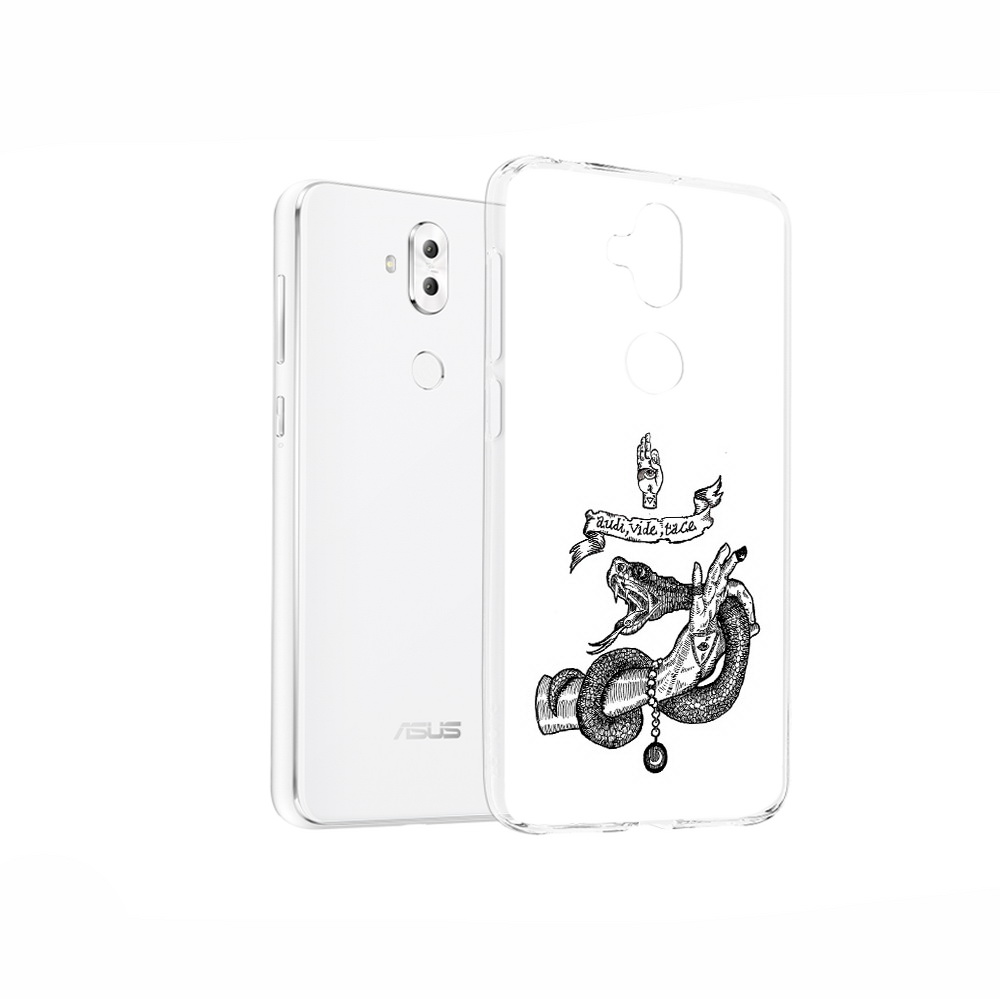 Чехол MyPads Tocco для Asus ZenFone 5 Lite (ZC600KL) змея на руке рисунок