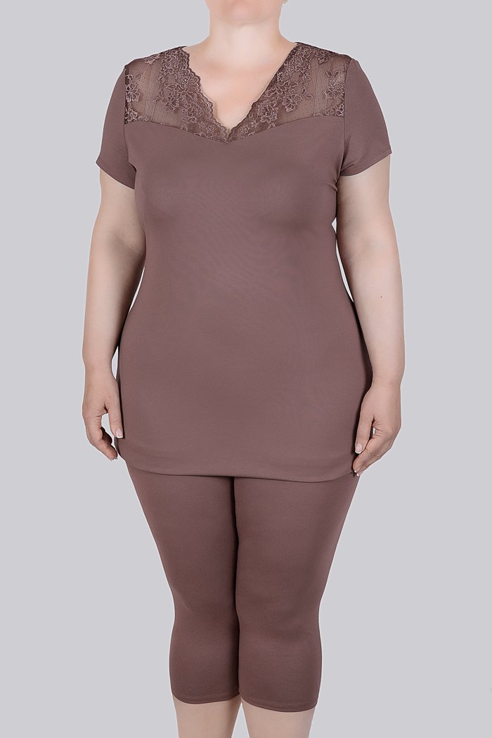 

Пижама женская Литвин 0543 коричневая 3XL, 0543
