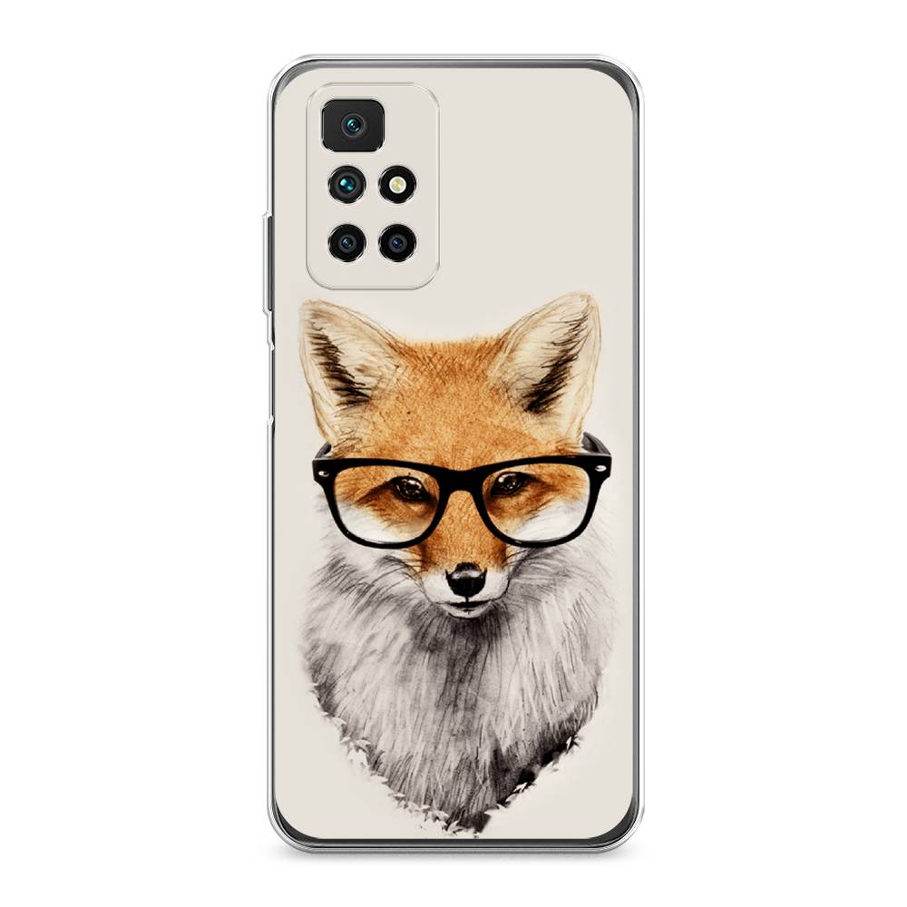 

Чехол Awog на Xiaomi Redmi 10 "Лиса в очках", Разноцветный, 311350-10