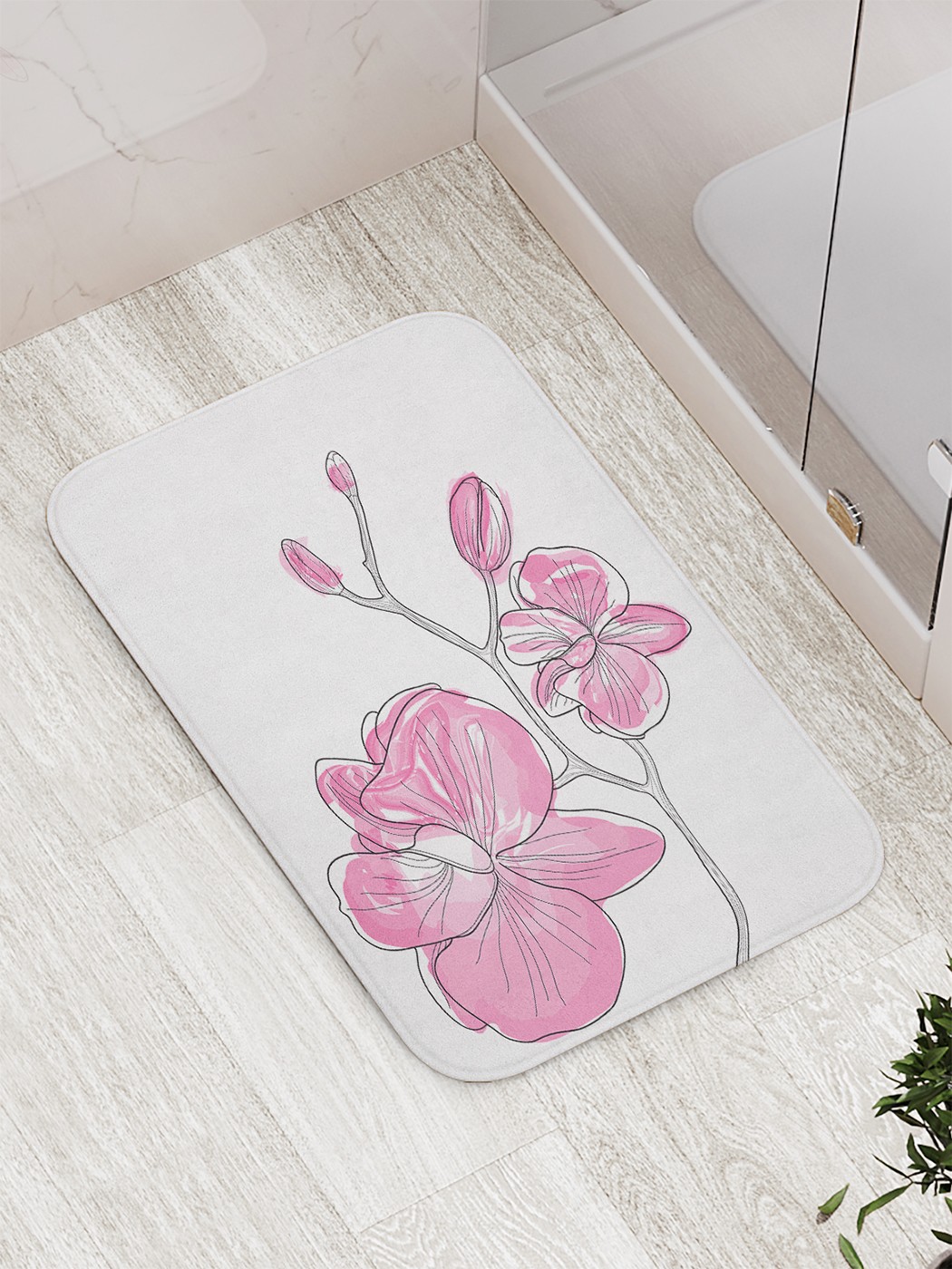 

Коврик противоскользящий для ванной, сауны, бассейна, 77х52 см bath_75906 JoyArty