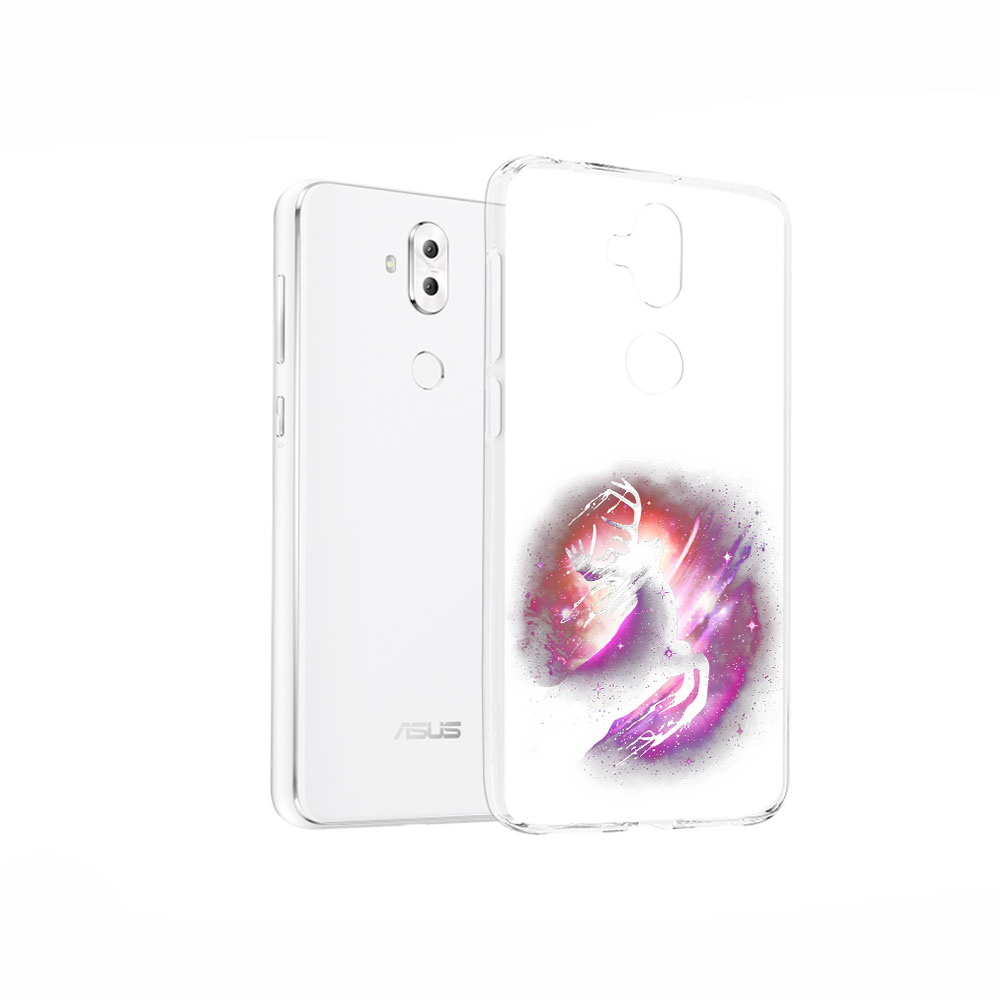 

Чехол MyPads Tocco для Asus ZenFone 5 Lite (ZC600KL) звездный олень, Прозрачный, Tocco