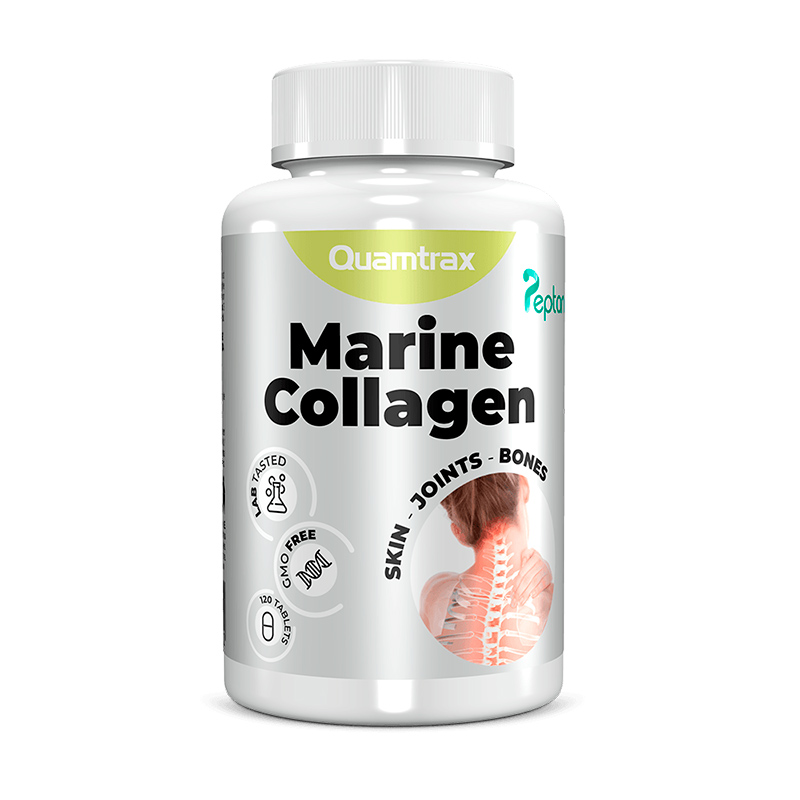 фото Quamtrax nutrition коллаген quamtrax nutrition marine collagen peptan, 120 таб