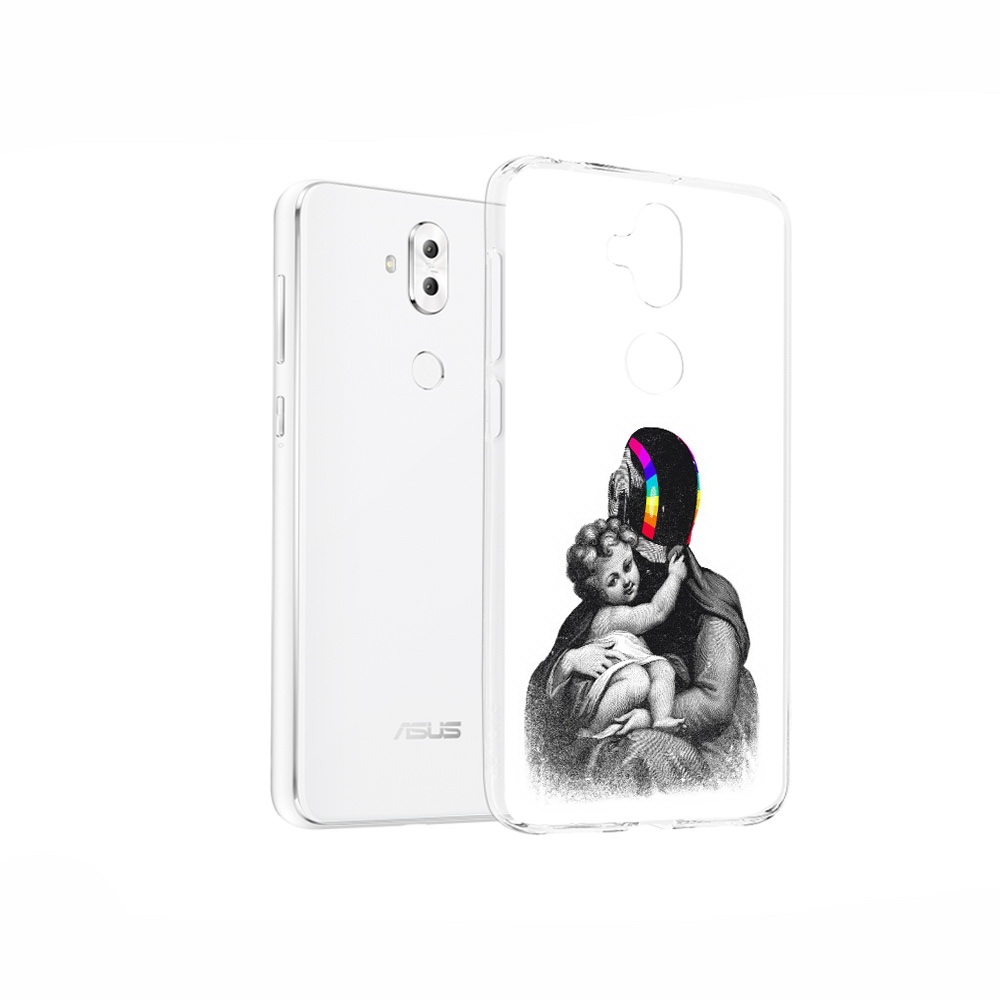 

Чехол MyPads Tocco для Asus ZenFone 5 Lite (ZC600KL) защитник в шлеме, Прозрачный, Tocco