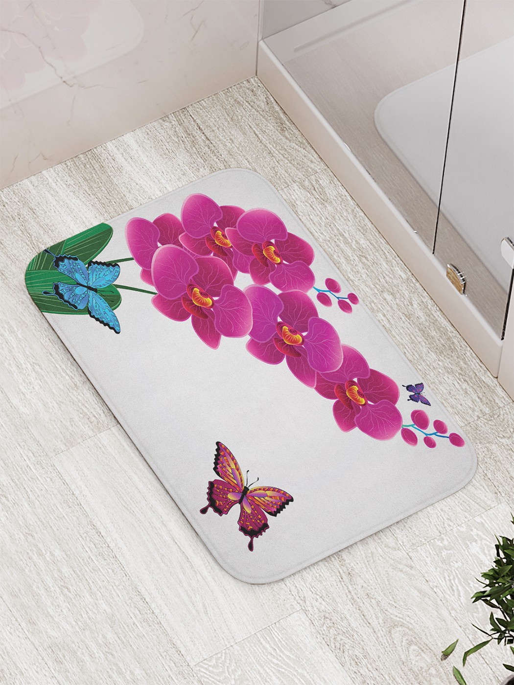 

Коврик противоскользящий для ванной, сауны, бассейна, 77х52 см bath_75905 JoyArty