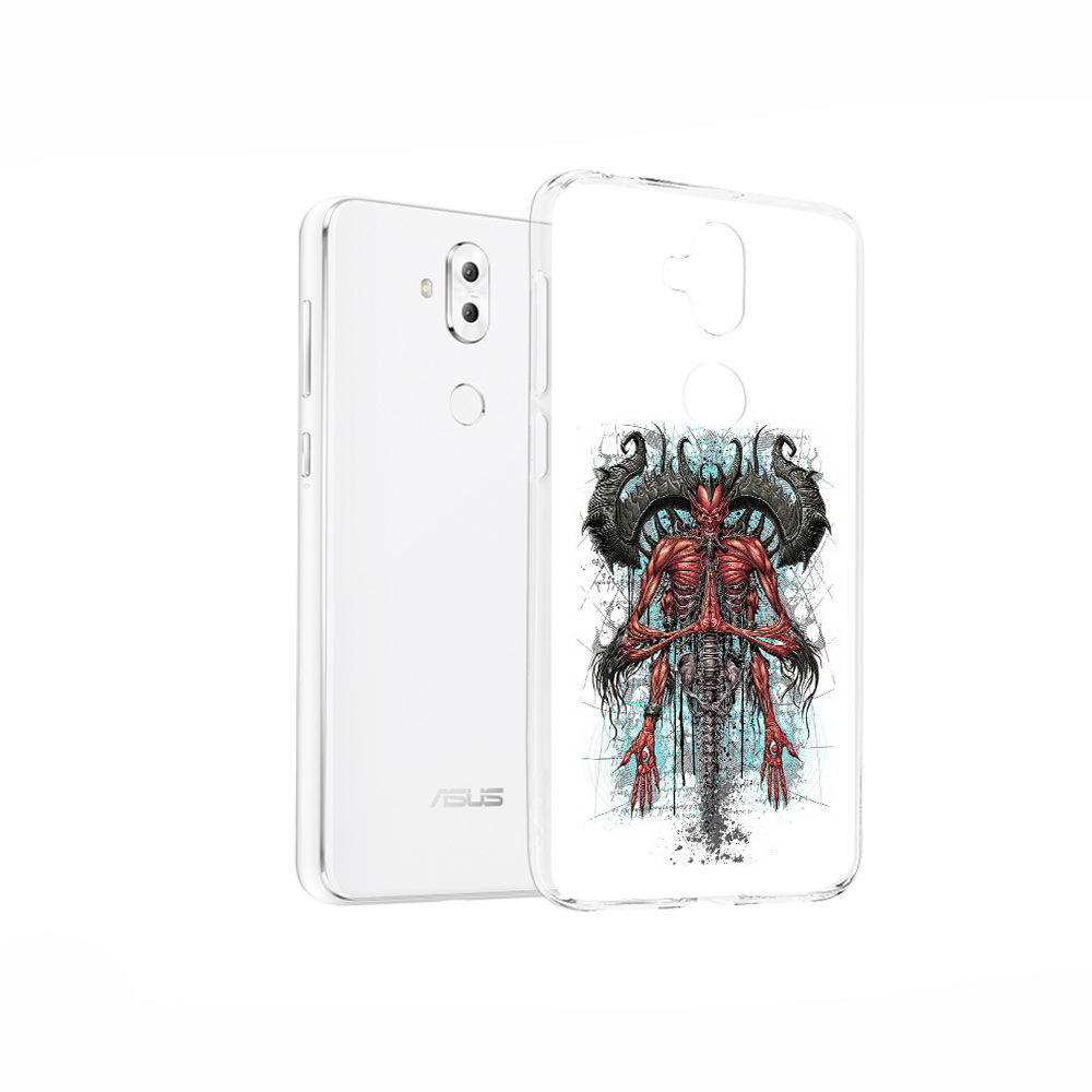 

Чехол MyPads Tocco для Asus ZenFone 5 Lite (ZC600KL) дьявол, Прозрачный, Tocco