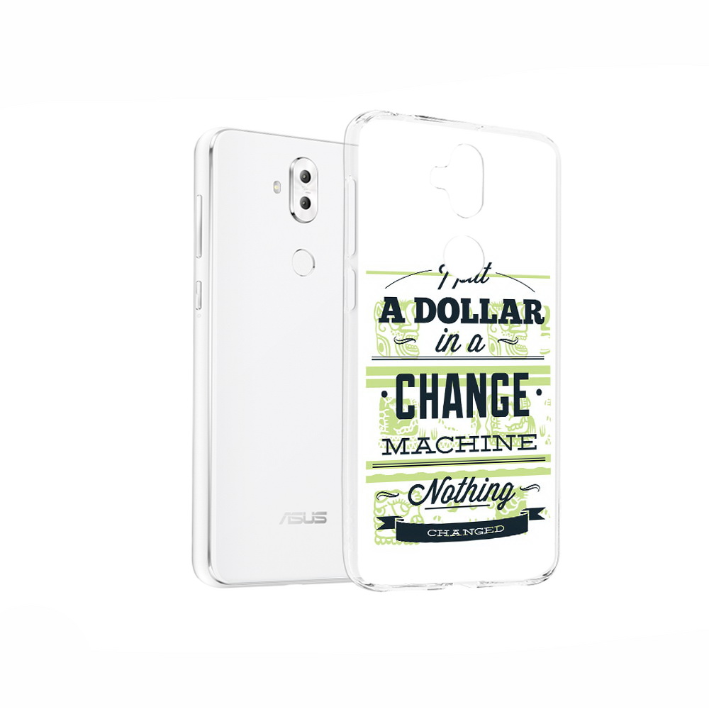 

Чехол MyPads Tocco для Asus ZenFone 5 Lite (ZC600KL) доллар надпись, Прозрачный, Tocco
