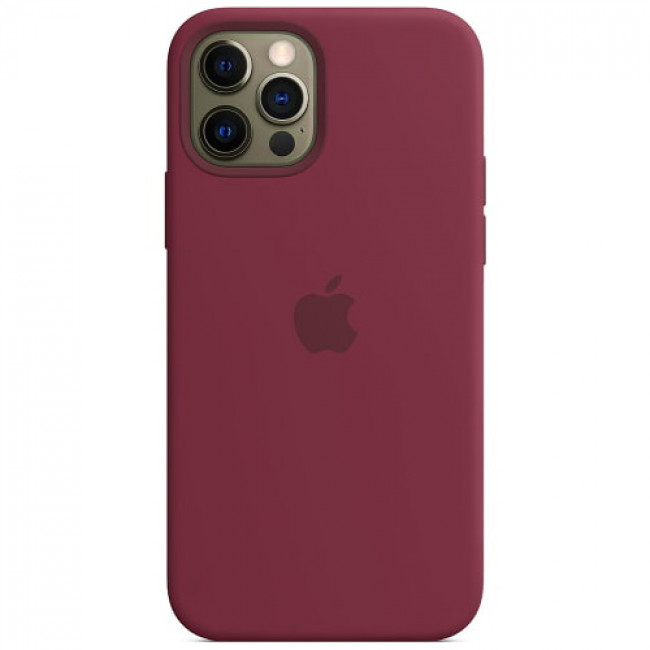 

Чехол для Apple iPhone 12 Pro Silicone Case (Бордовый)