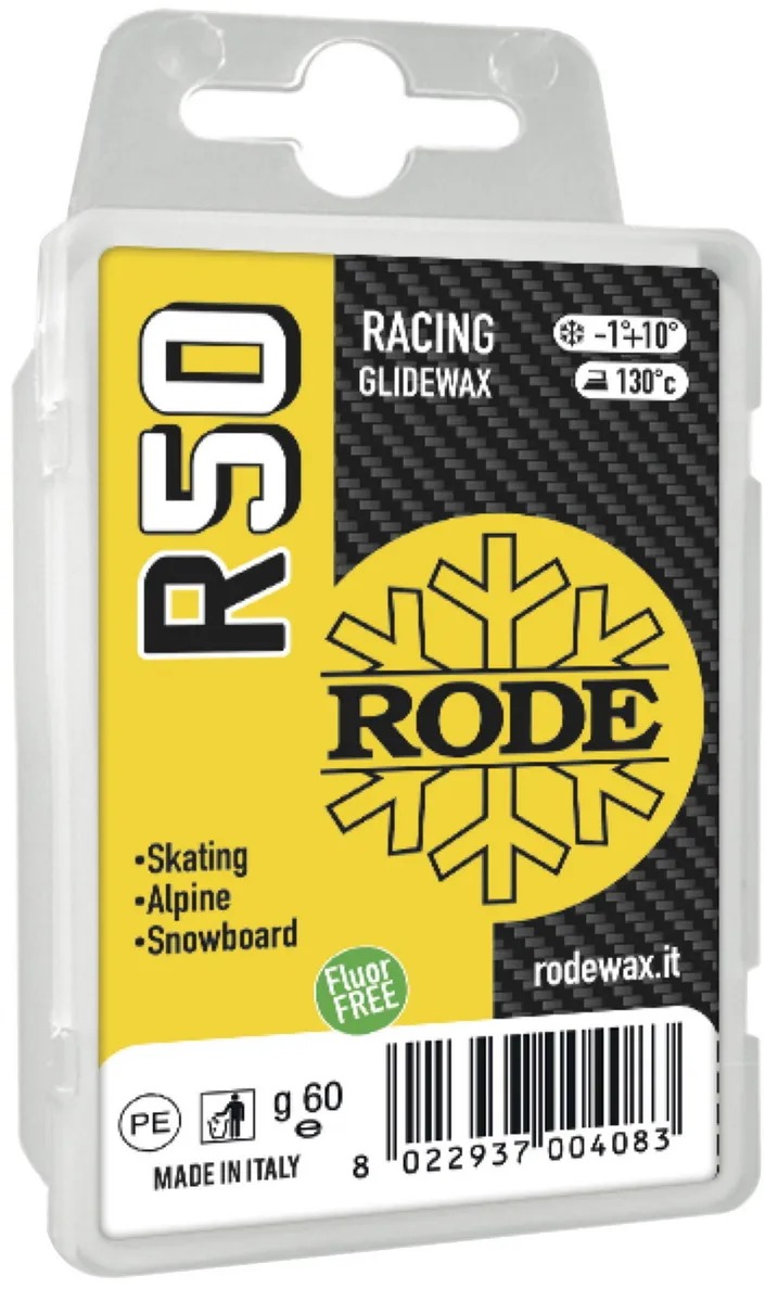 Безфтористый парафин Rode Racing Glider Yellow 60 G -1C°... +10C°