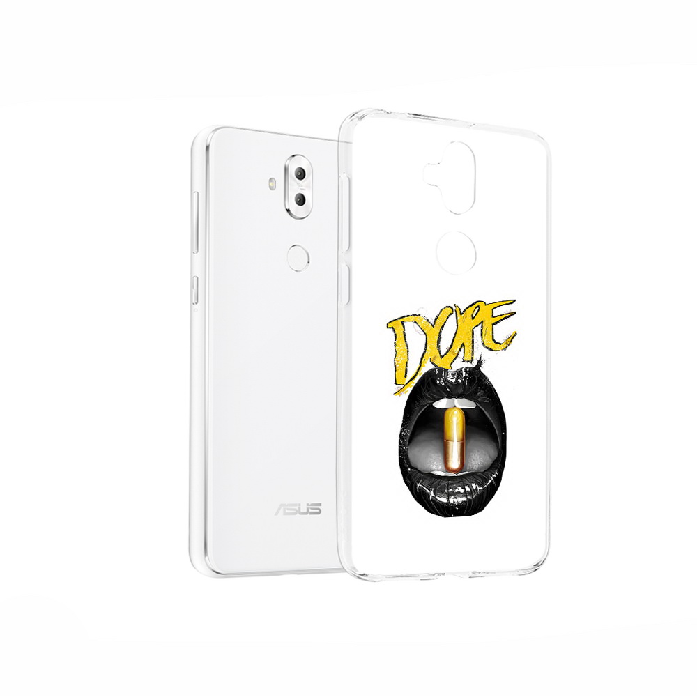 

Чехол MyPads Tocco для Asus ZenFone 5 Lite (ZC600KL) губы, Прозрачный, Tocco