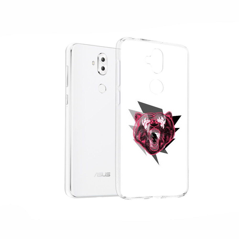 

Чехол MyPads Tocco для Asus ZenFone 5 Lite (ZC600KL) грозовой медведь, Прозрачный, Tocco