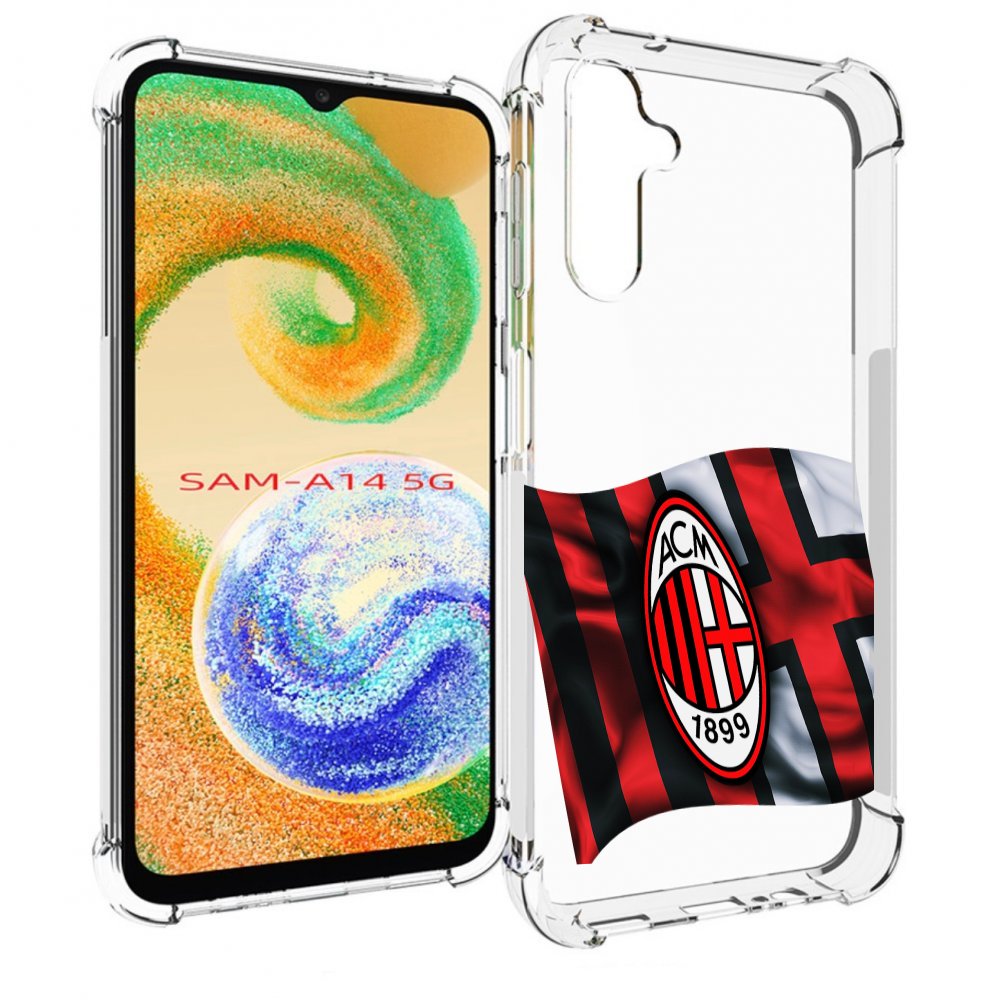 

Чехол MyPads фк милан мужской для Samsung Galaxy A14 5G, Прозрачный, Tocco