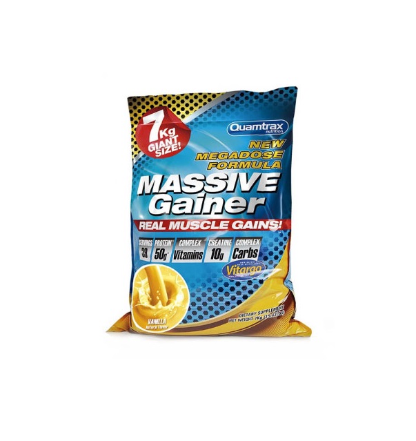 фото Гейнер quamtrax nutrition massive gainer, 7000 г, vanilla